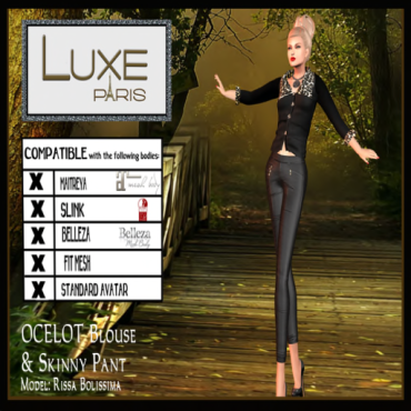 LUXE Paris OCELOT Blouse & Pants