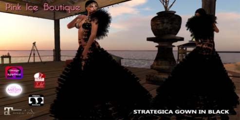OOAK - PINK ICE BOUTIGUE STRATEGICA GOWN