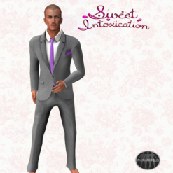 Sweet Intoxication - Gabe Suit - Grey Pinstripe - FFL Exclusive